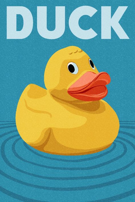 Duck Rubber, Duck Party, Poster Room Decor, Poster Room, Unframed Wall Art, Rubber Ducky, Reference Images, Rubber Duck, Wall Art Poster