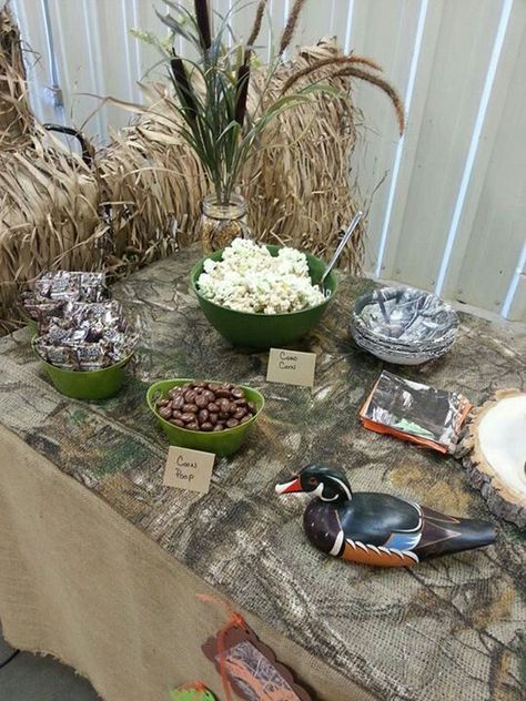 duck dynasty party ideas | Duck Dynasty Party Dove Hunting Birthday Party, Duck Hunting Party Decorations, Duck Hunting Theme Party, Duck Hunting Party Favors, Mallard Duck Party Decor, Mallard Duck Party Ideas, Duck Hunter Birthday Party, Duck Hunting Party Food Ideas, Ducks Trucks And Eight Point Bucks Party