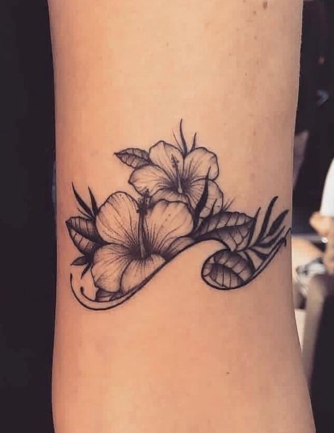 Puerto Rican Flower Tattoo, Costa Rica Tattoo Ideas, Hibiscus Flower Tattoo Design, Hawaii Flower Tattoos, Tropical Flower Tattoos, Hawaiian Flower Tattoos, Hibiscus Flower Tattoos, Tropical Tattoo, Hawaii Tattoos