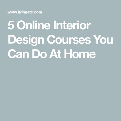 Interior Design Course, Interior Design Courses Online, Interior Design Classes, Interior Design Principles, Interior Design Institute, Interior Design Courses, New York School, Design Basics, Design Fields