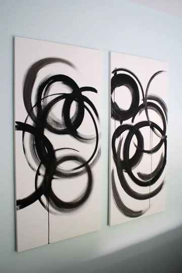 Looking for some DIY modern art ideas to fill your walls? These projects are a dream and super easy to create with some fantastic tutorials! Diy Wand, Simple Wall Art, Diy Artwork, Soyut Sanat Tabloları, Diy Art Projects, Easy Diy Art, Modern Diy, Diy Canvas Art, Diy Canvas