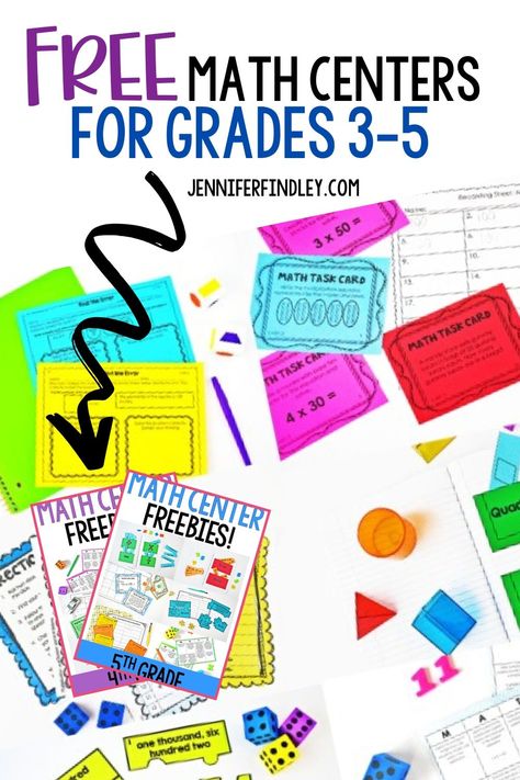 Need fresh new resources for teaching 3rd, 4th, and 5th grade math? These FREE math centers for upper elementary will breathe learning excitement into your classroom! Centers For Upper Elementary, Grade 4 Math Centers, Teaching 3rd Grade Math, Fourth Grade Math Centers, Math Stations 5th Grade, 3rd Grade Math Center Ideas, 3rd Grade Stations, Math Stations 3rd Grade, Math Centers 4th Grade