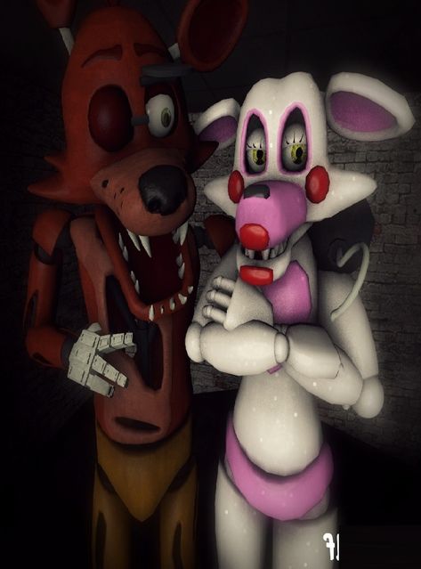 Mangle X Foxy, Foxy X Mangle, Foxy And Mangle, Fnaf Funny, Funny Images, Halloween Face, Halloween Face Makeup, Funny, Pins