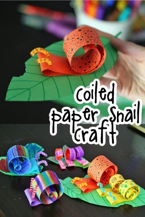 Inny Inchworm Craft, Escargot Book Activities, Snail Eyfs Activities, Minibeasts Crafts For Kids, Insect Week Activities, Snail Preschool Activities, Mini Beast Activities Eyfs, Snail Crafts For Kids, Snails Craft