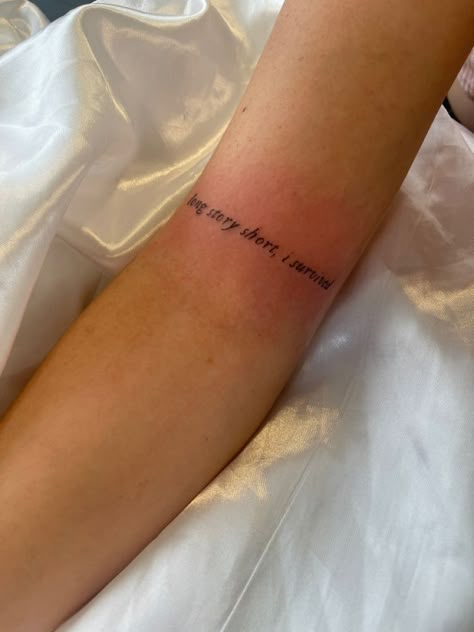 Anyways Dont Be A Stranger Tattoo, At Least Im Trying Taylor Swift Tattoo, Long Story Short I Survived Tattoo, Taylor Swift Inspired Tattoos, Taylor Swift Tattoo Ideas, Swift Tattoo, Tribute Tattoos, Taylor Swift Tattoo, Lyric Tattoos