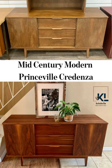 Refinishing Mid Century Modern Furniture, Midcentury Furniture, Black Chalk Paint, Paint Line, Furniture Makeovers, Furniture Finishes, Furniture Restoration, Mid Century Modern Furniture, Mid Century Furniture