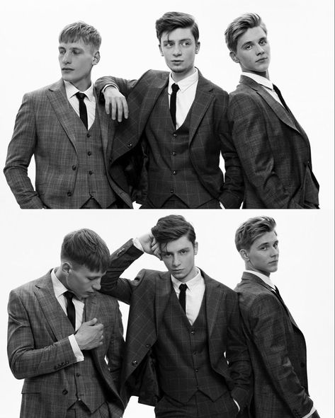 Duo Suit Photoshoot, Two Guys Reference Photo, Group People Reference, Group Pose Reference 3 People Photo, 3 Male Models Posing Together, Group Pose Reference Drawing 3 People, Character Poses Group, Pose Reference Photo Three People, Pose Reference 2 People Male