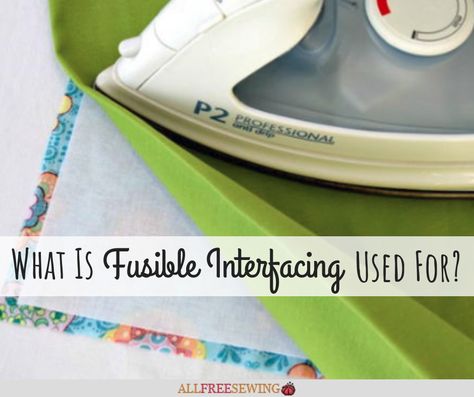 What is fusible interfacing used for, and how do you use it? What are the types of interfacing? Learn all of this and more in one simple guide! Diy Sleep Mask, Diy Placemats, Interfacing Sewing, Sewing Courses, Sewing 101, Beginner Sewing, Sewing Fabrics, Fusible Interfacing, Easy Sewing Projects