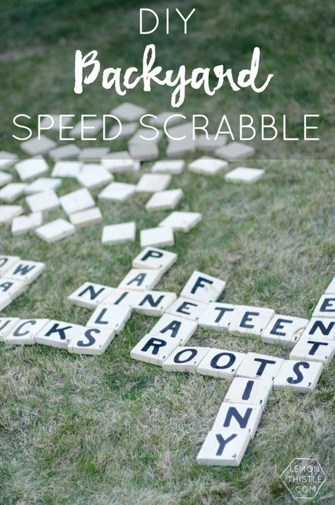 Yard Jenga, Scrabble Diy, Woodworking Diy Gifts, Giant Outdoor Games, Giant Yard Games, Yard Yahtzee, Summer Backyard Parties, Backyard Party Games, Outdoor Yard Games