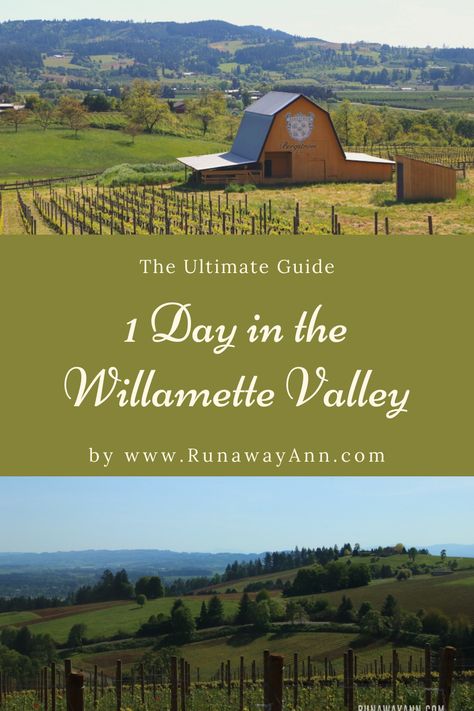 One-day Itinerary in the Willamette Valley, Recommended Places for Wine Tasting Willamette Valley Oregon, Oregon Vineyards, United States Travel Bucket Lists, Canon Beach, Willamette Valley, Canada Travel Guide, State Of Oregon, States In America, Travel Bucket List Usa