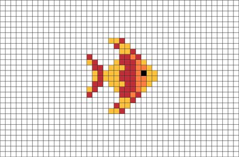 Orange Pixel Art, Fruit Pixel Art, Pixel Art Fruit, Pixie Art, Pearl Crafts, Lemon Fruit, Tiny Cross Stitch, Easy Pixel Art, Pixel Art Templates