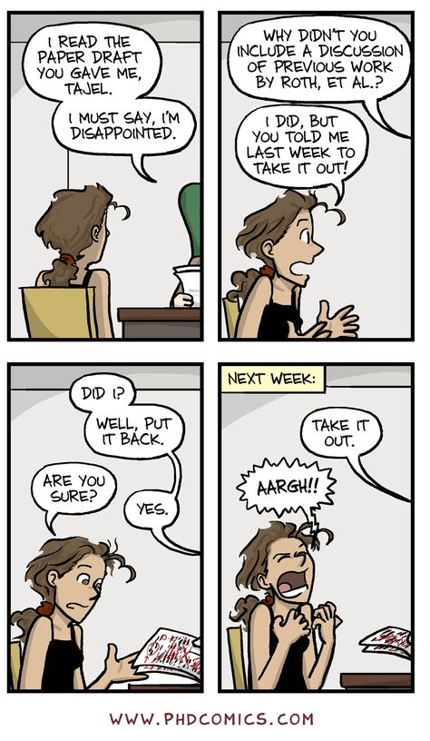 Best of PHD Comics :: Take it out | Best of Paper Revisions | Tapas Dissertation Motivation, Phd Comics, Phd Humor, Lab Humor, Physics Memes, Masters Thesis, Phd Life, Forensic Psychology, Post Grad Life