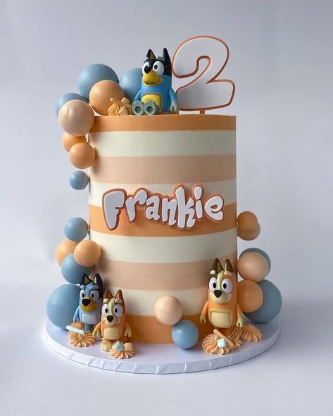 Bluey Party, Bluey Birthday, Birthday Week, Disney Party, Drip Cakes, Just Smile, Iphone Background, Cake Desserts, 2nd Birthday