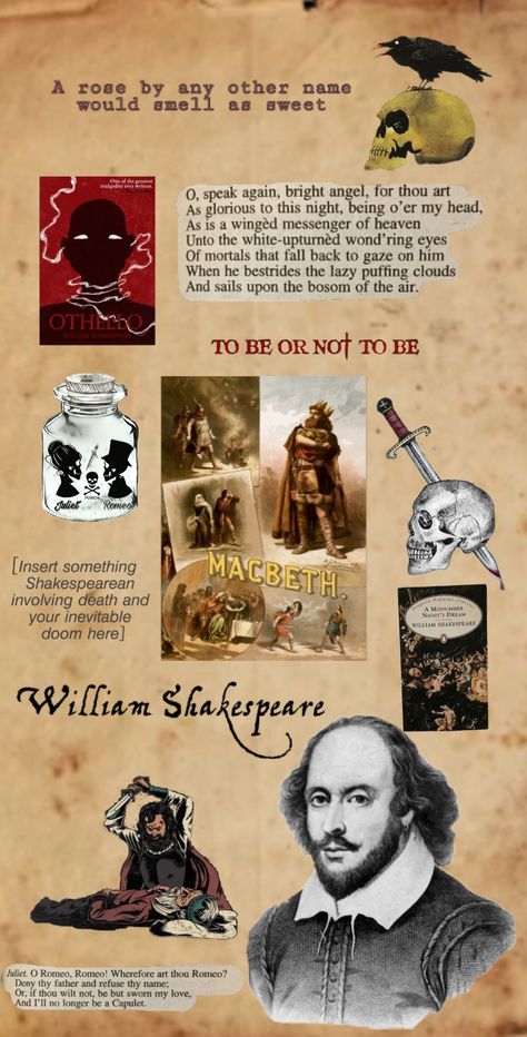 Shakespeare Poster Design, Project On William Shakespeare, Hamlet Project Ideas, William Shakespeare Project Ideas, Shakespeare Project Ideas, English Literature Aesthetic Wallpaper, William Shakespeare Aesthetic, Shakespeare Background, Othello Quotes