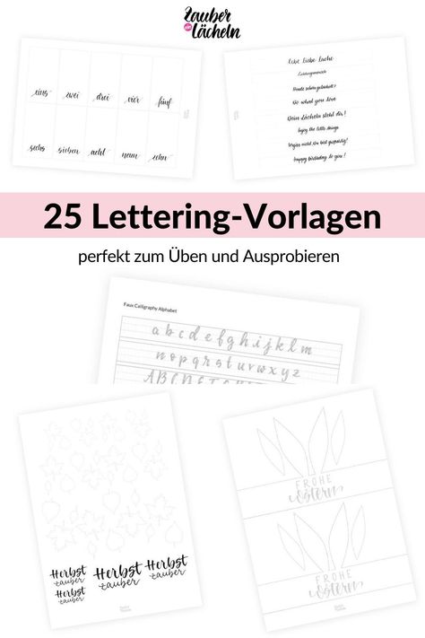 Habt ihr euch schon mal an Handlettering ausprobiert? Ich habe am Anfang ganz viel nach Vorlagen gezeichnet, damit ich ein Gefühl den Stift, das Papier und das Zusammenspiel beider bekomme. Probiert euch mal aus! Sucht euch eine Vorlage aus meinen 25 Inspirationen zum Handlettering aus und schon kann es losgehen. Viel Spaß! :) Zauber ein Lächeln, Handlettering Vorlagen, Handlettering lernen, Handlettering Ideen, Handlettering Inspiration, Lettering, Lettering Worte, Handlettering Geschenke Handlettering Abc, Handlettering Alphabet, Handlettering Inspiration, Hand Lettering Alphabet, Brush Lettering, Handwriting, Hand Lettering, Abc, Alphabet