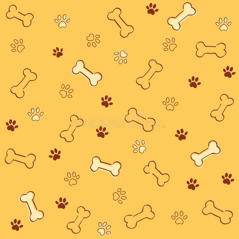 Dog pattern. A illustration of pattern with dog paws and bones #Sponsored , #Paid, #ad, #pattern, #bones, #paws, #Dog Dog Bone Illustration, Dog Bone Wallpaper, Dog Pattern Illustration, Bones Illustration, Dog Paw Pattern, Paw Illustration, Pet Pattern, Dog Glasses, Dog Template