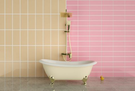 Bathroom Horizontal Tile, Horizontal Tiles Bathroom, Vertical Vs Horizontal Tile, Shower Tile Vertical Vs Horizontal, Horizontal Stacked Tile, Horizontal Stacked Subway Tile, Vertical Bathroom Tile, Bathroom Big Tiles, Tile Orientation