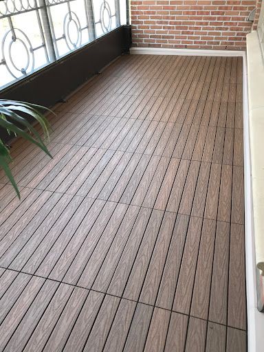 Balcony Tiles Design, Floor Tiles Balcony, Balcony Tile Flooring Ideas, Tile Balcony Floor, Tiles For Balcony Floor, Wooden Tiles Flooring Balcony, Balcony Tiles Floors, Balcony Tiles, Big Balcony