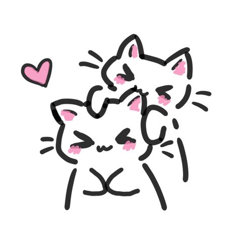 Love Doodles, Cat Doodle, Drawing Faces, 캐릭터 드로잉, Cute Doodles Drawings, Cat Eyes, Mini Drawings, Dessin Adorable, Cute Little Drawings