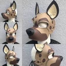 Scrap Yard Leather on X: "Introducing @Pup_Sparky_ ! 😁 Awesome custom hyena hood with beautiful shades of brown! #scrapyardleather #scrapyardlthr #pupplay #puppyplay #humanpup #petplay #pupplaycommunity #pupplayhood #leatherpup #pupgear ... Pup Hood, Hood Mask, Pet Gear, Puppy Play, Animal Masks, Shades Of Brown, Hyena, My Chemical Romance, Costume Design