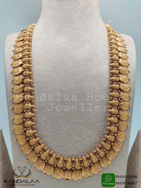 Kasina Sara Jewellery, Kasumala Latest Designs Gold, Kaasu Mala, Kasu Malai, Kasula Haram, Kasula Peru, Latest Necklace Design, Mango Haram, Antique Necklace Gold