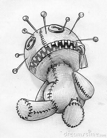 pin cushion Drawing Doll, Voodoo Doll Tattoo, Scary Drawings, Doll Tattoo, Doll Drawing, Creepy Drawings, Desenho Tattoo, Dark Art Drawings, Voodoo Dolls