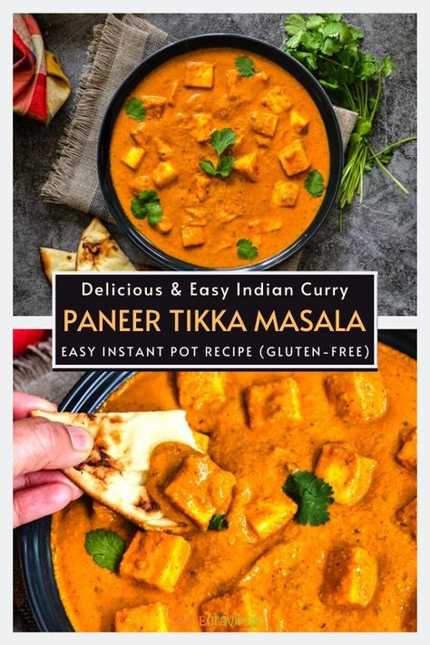 Instant Pot Paneer, Paneer Tikka Masala Recipe, Shahi Paneer Recipe, Paneer Tikka Masala, Vegan Tikka Masala, Cravings Recipes, Camping Menu, Tikka Masala Recipe, Sunday Dinners