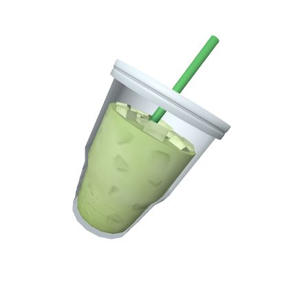 Matcha Green Tea Iced Latte Drink - Roblox Matcha Green Icons, Matcha Emoji, Matcha Png, Green Tea Iced, Matcha Green Tea Latte, Notion Icons, Green Cafe, Roblox Items, Matcha Drink