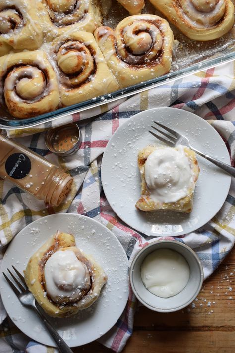 Leftover Pizza Dough Cinnamon Rolls - Julia's Cuisine Leftover Pizza Dough, Pizza Dough Cinnamon Rolls, Overnight Pizza Dough, Freeze Pizza Dough, Store Bought Pizza Dough, Cinnamon Roll Bake, Leftover Dough, Leftover Pizza, Homemade Pantry