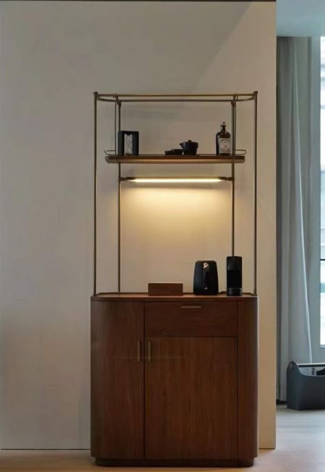 Hotel Kitchenette, Hotel Minibar, Hotel Room Design, Kiosk Design, Hotel Interiors, Google Lens, Furniture Details, Hotel Design, Bar Cabinet