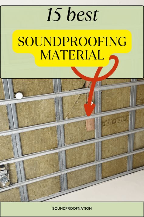 Discover the top 15 soundproofing materials to create a peaceful oasis in your home or workspace! From foam panels to acoustic curtains, find the perfect solution to reduce noise and enhance tranquility. #Soundproofing #NoiseReduction #AcousticMaterials #QuietSpace #HomeImprovement #SoundControl #PeacefulLiving #SoundIsolation #DIYProjects #AcousticSolutions #NoiseCancellation #SoundproofingMaterials #HomeStudio #QuietEnvironment #SereneSpaces Soundproofing Basement Ceiling, Sound Proof Panel Design, Diy Acoustic Wall Panels, Soundproofing Curtains, Soundproof Basement Ceiling, Acoustic Panel Design, Noise Reduction Panels, Diy Acoustic Panels, Sound Proofing A Room