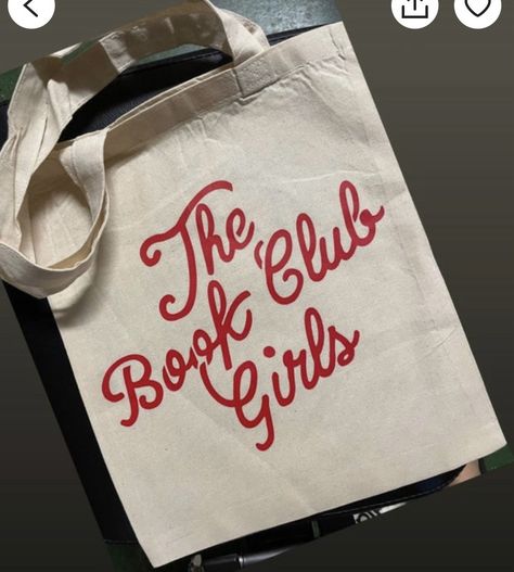 Book Club Retreat, Book Club Tote Bags, Book Club Aesthetic Friends, Strength Pictures, Book Club Ideas Hosting, Red Typography, Book Club Parties, Book Club Gifts, Book Club Ideas