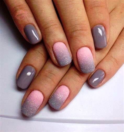 Nail Glitter Powder, Hot Nail Designs, Ombre Nail Art Designs, Sugar Nails, Unghie Sfumate, Glitter Rosa, Pink Manicure, Ombre Nail Designs, Nail Art Ombre