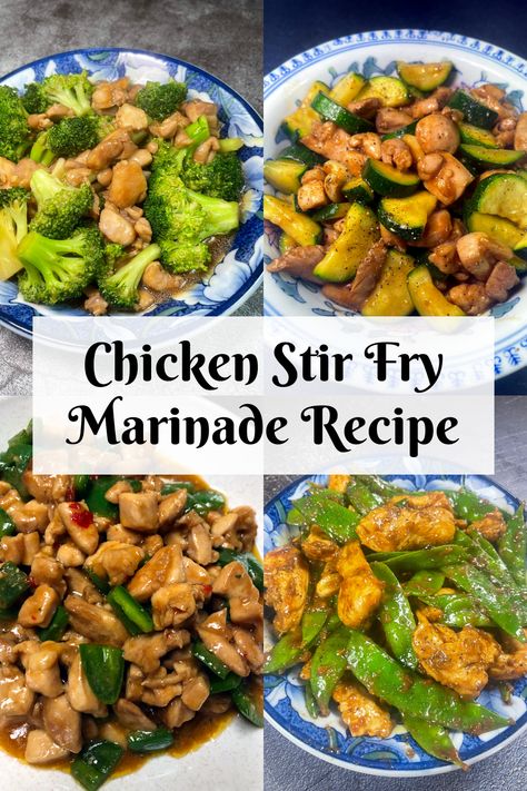 The trick to a tasty chicken stir fry is the chicken marinade! This is one of the most common ways we marinade our chicken. Gf Chicken Stir Fry, Marinade For Chicken Stirfry, Chinese Chicken Marinade Stir Fry, Asian Chicken Marinade Stir Fry, Chicken Marinade For Stir Fry, Stir Fry Marinade Chicken, Chinese Chicken Marinade, Stir Fry Marinade, Mirin Recipe