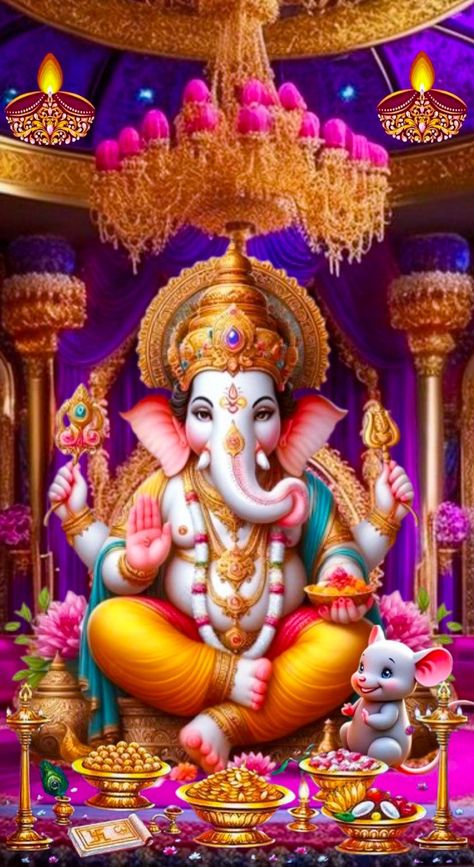 Sri Ganesh Image, தீபாவளி வாழ்த்துக்கள், Lord Ganesha Hd Wallpaper, Om Ganesha, Photos Of Ganesha, Ganesh Tattoo, God Blessings, Sai Baba Hd Wallpaper, Shri Ganesh Images