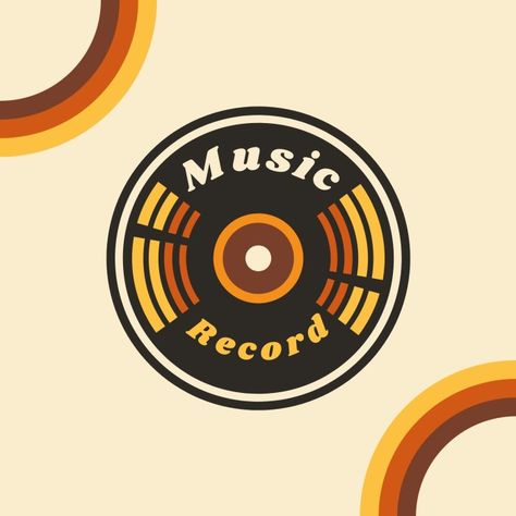 Retro Music Record Store Logo Record Logo, Alley Cats, Store Logo, Shop Logo Design, Art Attack, Alley Cat, Record Shop, Music Shop, Music Logo