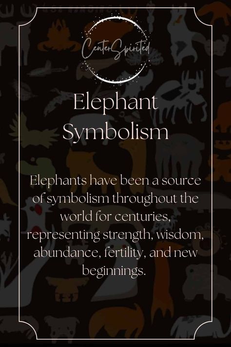 Elephant Symbolism Meaning, Charm Meanings, Witchy Recipes, Elephant Symbolism, Elephant Spirit Animal, Elephant Meaning, Quantum Physics Spirituality, Tarot Business, Magical Animals