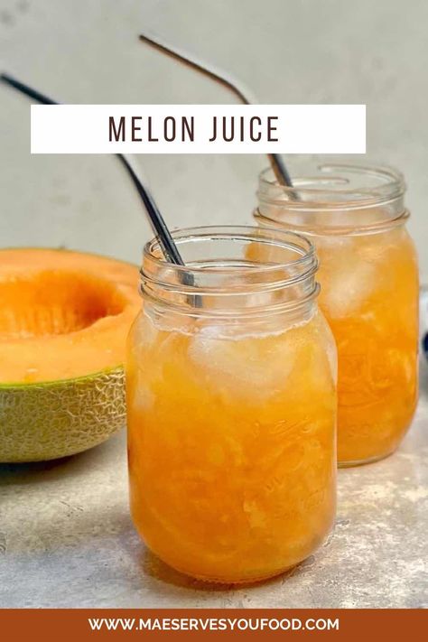 Melon Juice Cantaloupe Juice Recipes, Melon Juice Recipe, Cantaloupe Juice, Coconut Grater, Melon Juice, Melon Recipes, Perfect Summer Drink, Popular Drinks, Berry Juice