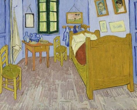 Quarto do Artista em Arles, Van Gogh | Historia das Artes Bedroom In Arles, Artist Bedroom, Frida Art, Arte Van Gogh, Hieronymus Bosch, Van Gogh Museum, Van Gogh Paintings, Dutch Painters, Van Gogh Art