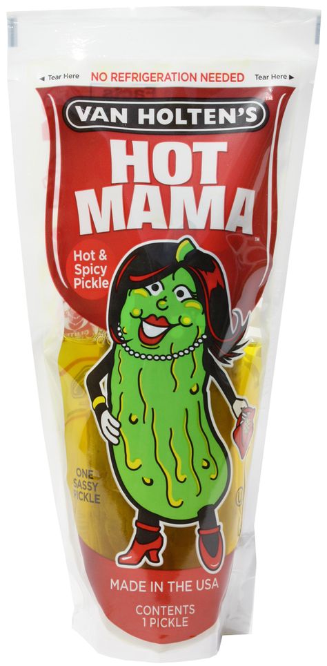 Pickle In A Bag, Fat Free Snacks, Kosher Pickles, Hot Pickles, Sour Pickles, Spicy Pickles, Pickled Garlic, Snack Items, Hot Spicy