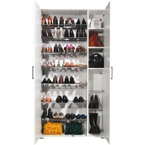 Rack Ideas For Bedroom, Shoe And Bag Rack Ideas, Bag Rack Ideas, Shoe And Bag Rack, Closet Shoe Storage, Bag Rack, Purse Storage, Home Hall Design, Small Living Room Design