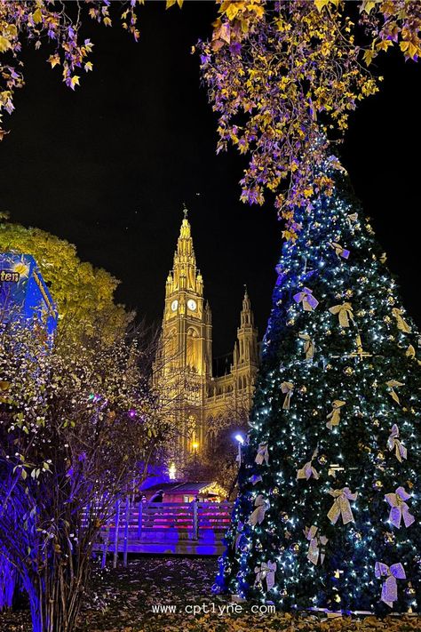 Beautiful and magical Christmas Markets in Vienna that you must add to your list of places to visit in Europe for your next Christmas vacation. / Vienna aesthetic / vienna winter / travel guide vienna winter / vienna Christmas market aesthetic / vienna Christmas market photo / vienna Christmas market food / vienna Christmas Instagram / Christmas vienna austria / rathaus wien / rathaus wien Christmas market / Christmas aesthetic Vienna At Christmas, Vienna Christmas Aesthetic, Vienna Winter Aesthetic, Vienna Austria Christmas, Wien Christmas, Winter Vienna, Vienna In Winter, Wien Aesthetic, Christmas Market Aesthetic