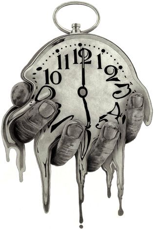 Genial Clock Drawings, Melting Clock, Kunst Tattoos, Clock Tattoo Design, Gcse Art Sketchbook, Clock Tattoo, Meaningful Drawings, Deep Art, Dark Art Drawings