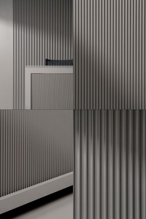 In addition to these five linear patterns, you can choose from one of our 27 existing patterns to find the exact style you’re looking for. The possibilities and versatility of Profile Panels are endless, with the ability to select from 37 standard finishes or one of our 30 Merino Felt colors, you’ll find the perfect look for your design. Wall Panel Texture, Minimalist Small Bathrooms, Niche Wall, Full Bathroom Remodel, Restroom Design, Art Deco Bedroom, Wall Panel Design, Modern Sofa Designs, House Gate Design