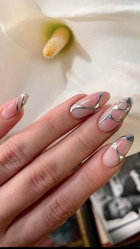 Discover the beauty of simplicity this January! Check out 50 Trendy Simple January Nail Ideas for a Fresh Look in 2025. These elegant designs are perfect for any occasion and can easily elevate your style. Start the year with nails that reflect your unique personality! #JanuaryNailIdeas #NailArt #SimpleNails #2025NailFashion #NailInspo #FreshLook #NailGoals Sparkly Silver Nails, Chrome Nails Silver, Silver Chrome Nails, Nails Cat Eye, Star Nail Designs, Silver Nail Designs, Silver Nail Art, Purple Acrylic Nails, Easter Nail Designs