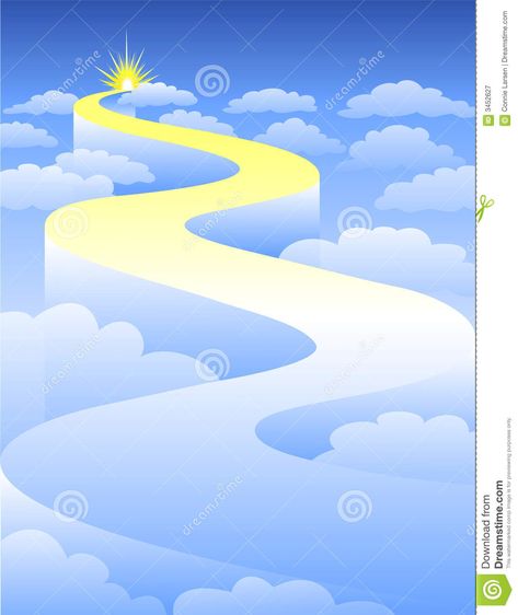 Winding Path Illustration, Dream Drawings, Background Clouds, Clouds Illustration, Highway To Heaven, Path To Heaven, Community Health Nursing, Stairs To Heaven, Winding Path