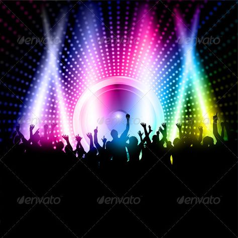 Party People Background Party Background Design, People Background, Music Notes Background, Party Crowd, People Silhouette, Grunge Party, Dance Background, Music Speaker, Confetti Background