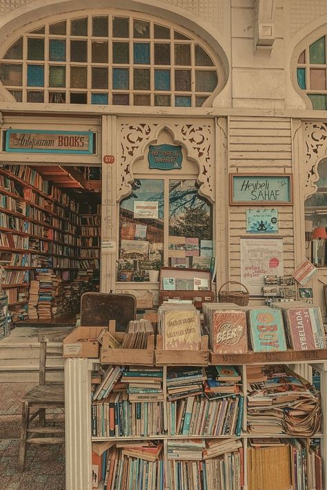 Old Bookstore Aesthetic Vintage, 1940s Bookstore, Antique Bookstore, Cute Bookstore Aesthetic, European Bookstore, Old Bookshop, Old Book Store, Used Bookstore Aesthetic, Literary Aesthetic