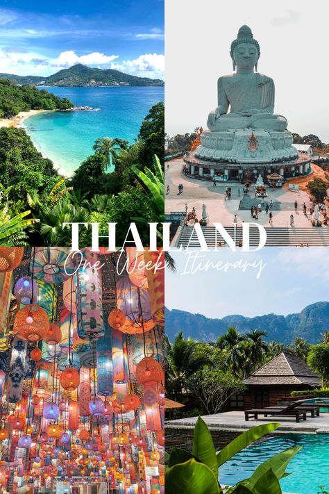 Enjoy all the best places to visit in Thailand during this epic one week Thailand itinerary! | Where to go in Thailand | Thailand travel guide | Thailand itinerary 1 week | places to visit in Thailand bucket lists Thailand Itinerary One Week, Tula Filipino, Thailand Tips, Thailand Island Hopping, Thailand Bucket List, Thailand Nature, Places To Visit In Thailand, Traveling Asia, Manifest 2024