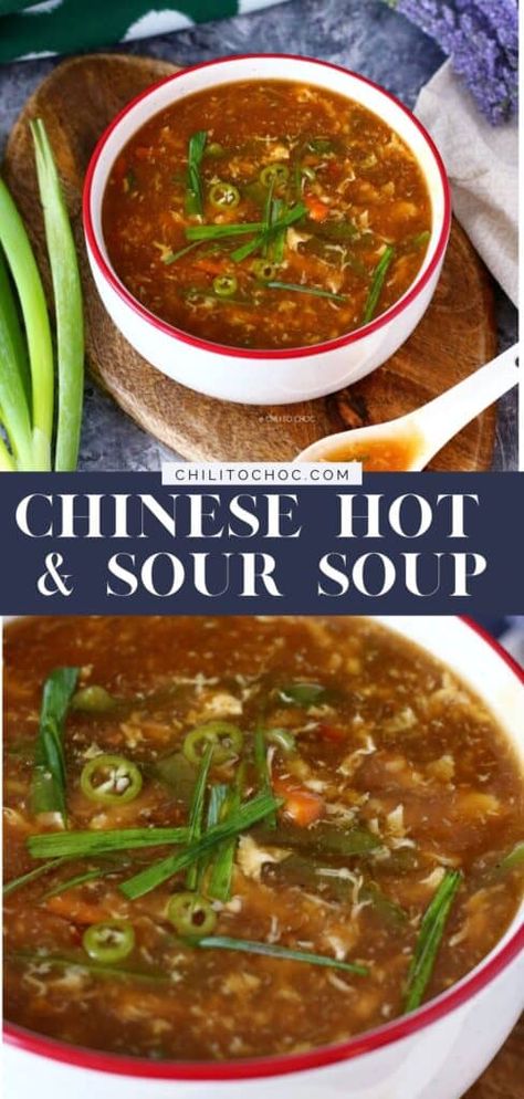 Dinner With Fish, Hot And Sour Chicken Soup Recipe, Spicy Soup Recipes, Sweet And Sour Soup, Meal For Dinner, Asian Soup Recipes, Chinese Soup Recipes, Asian Sauces, Fish Crackers